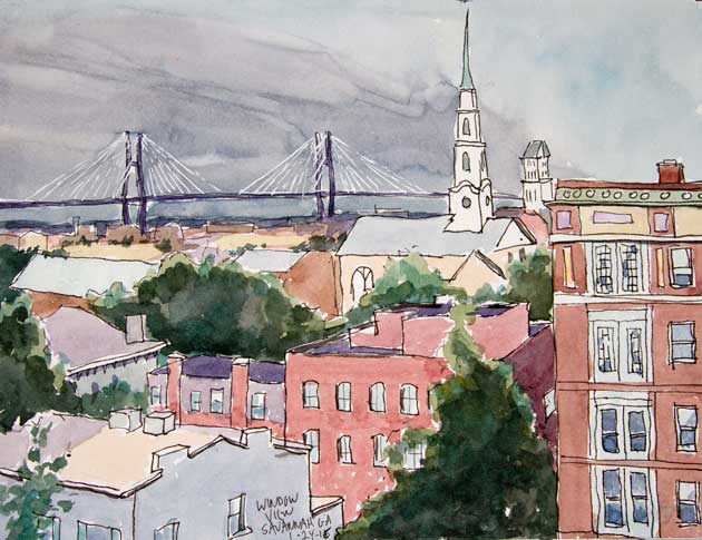 Savannah, Georgia Sketch