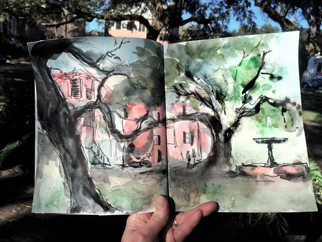 Savannah, Georgia Sketch