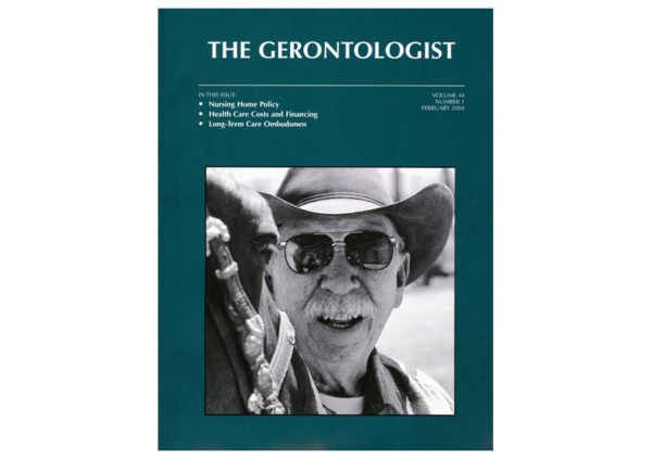 Cover images on The Gerontologist by Jeffrey M Levine MD