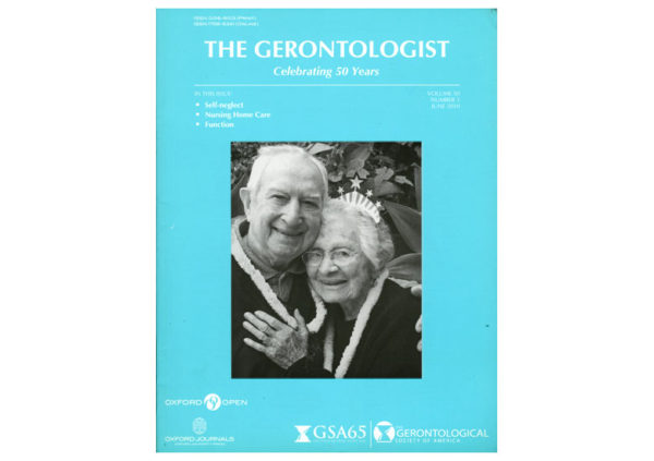 Cover images on The Gerontologist by Jeffrey M Levine MD