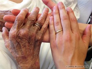 elderly geriatric hands skin