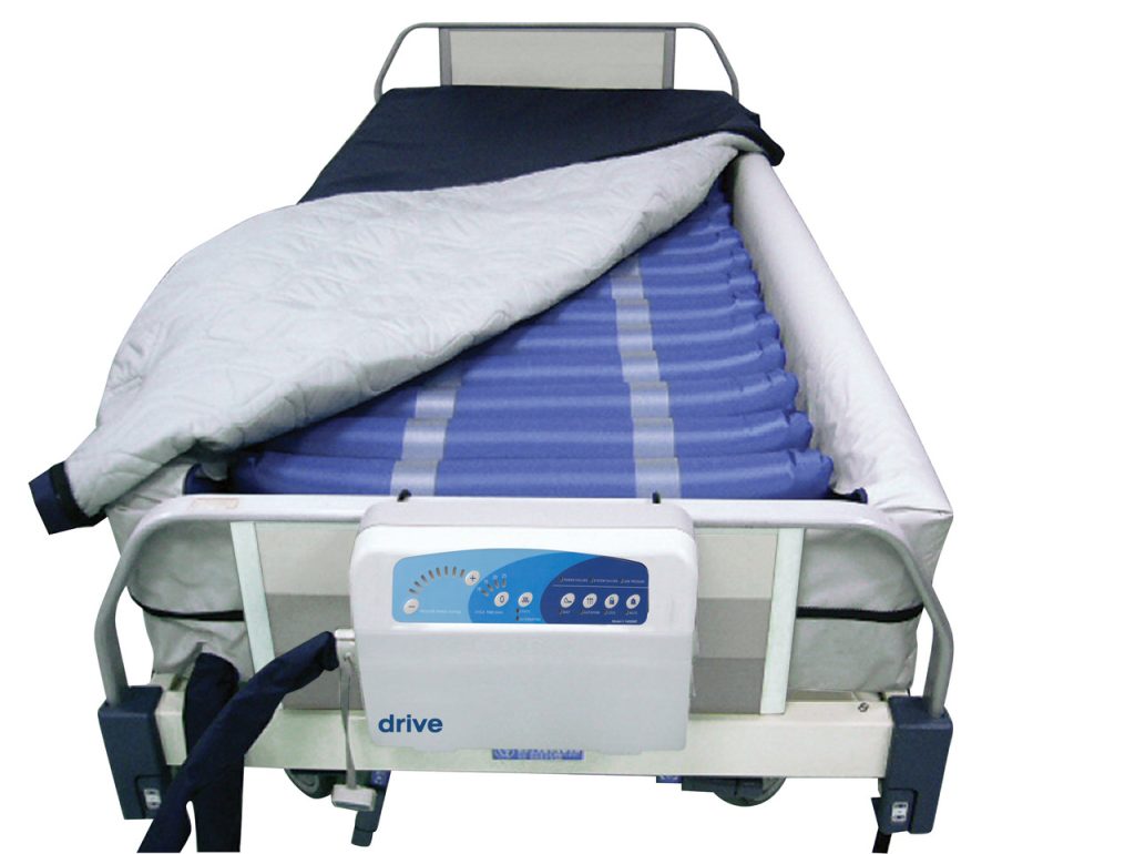 Pressure redistribution device in the form of a low-air-loss or LAL bed